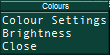 Colours Menu